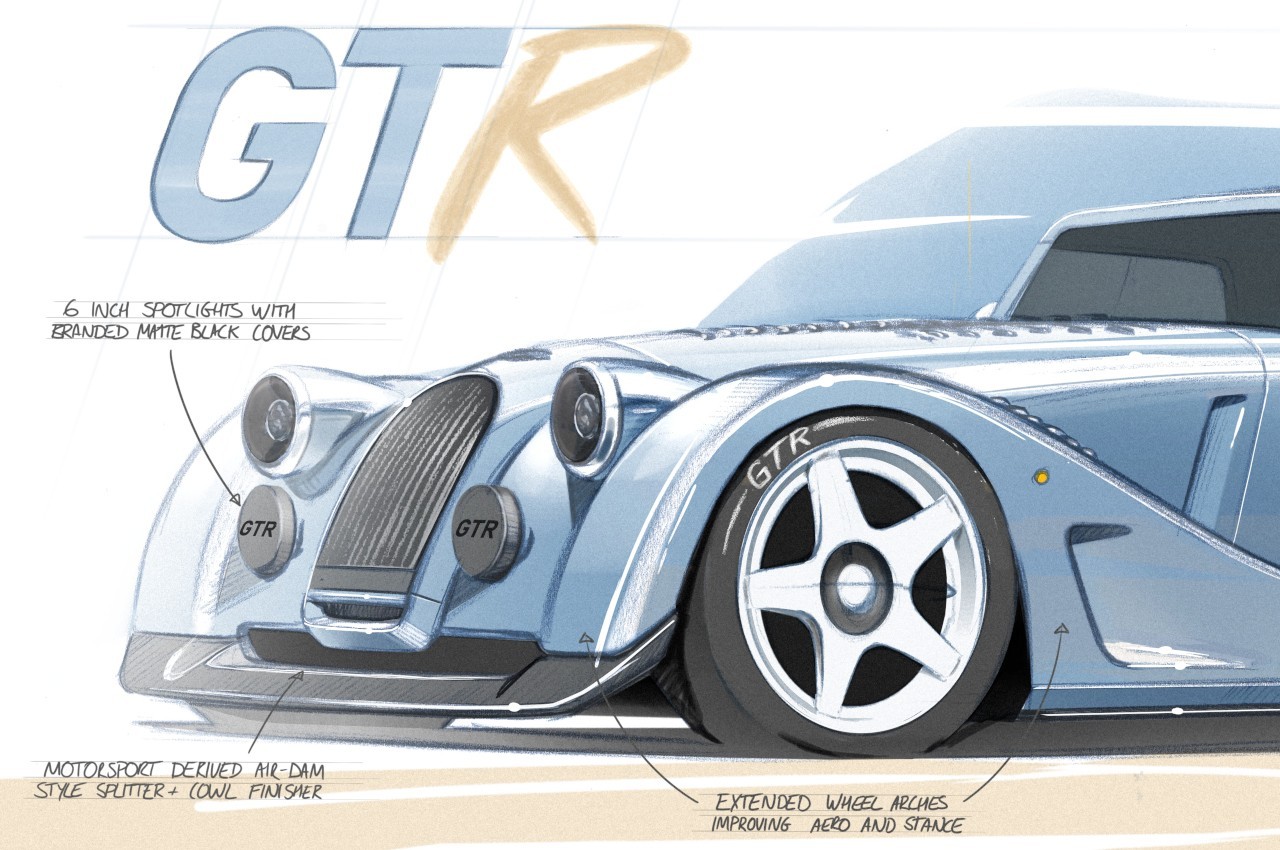 Morgan Plus 8 GTR 2021: primi render ufficiali