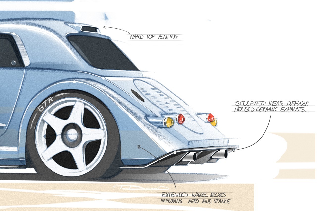 Morgan Plus 8 GTR 2021: primi render ufficiali