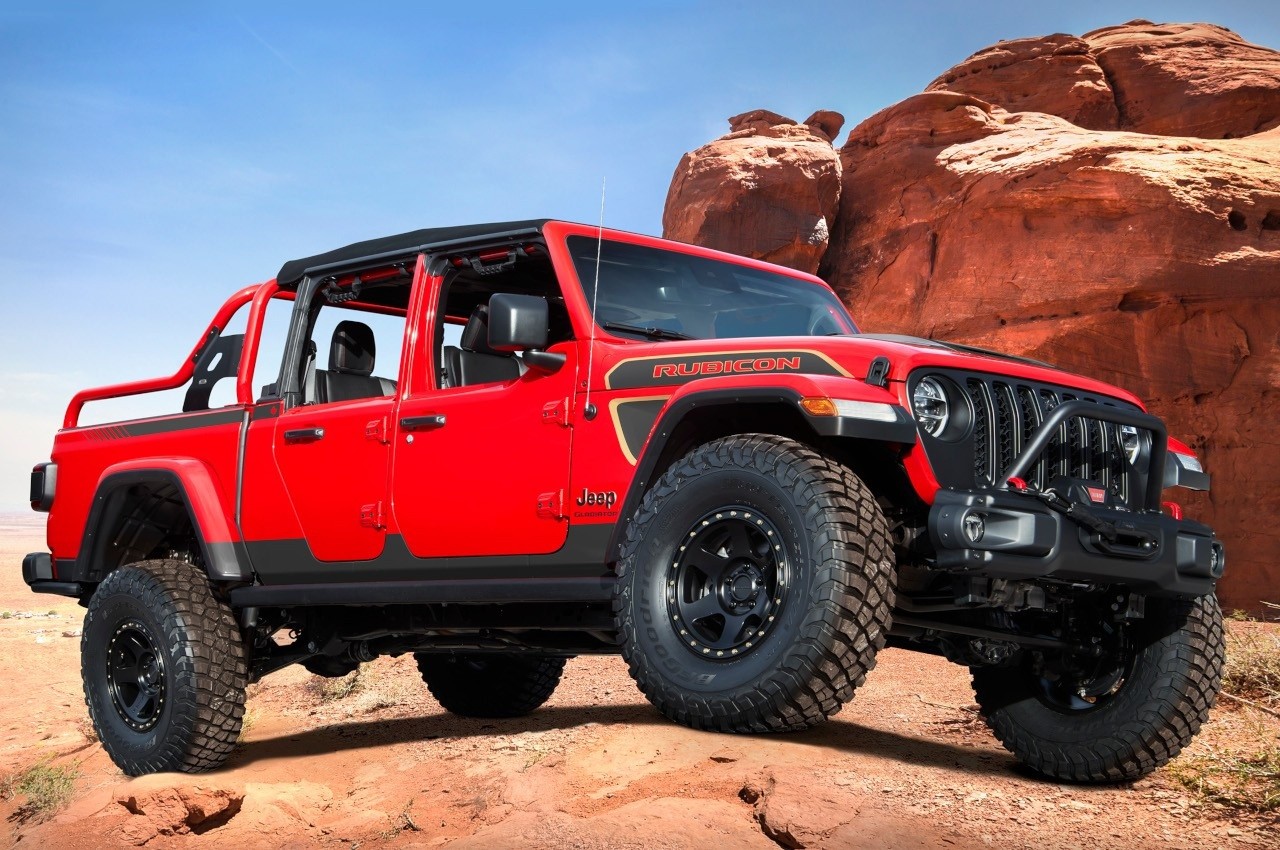 Jeep Red Bare Gladiator Rubicon Concept per l'Easter Safari 2021