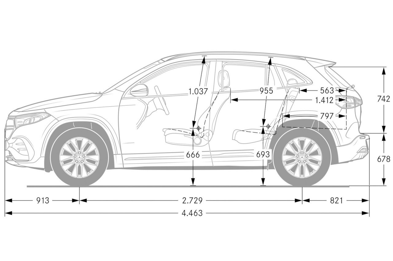 Mercedes EQA 2021: immagini ufficiali