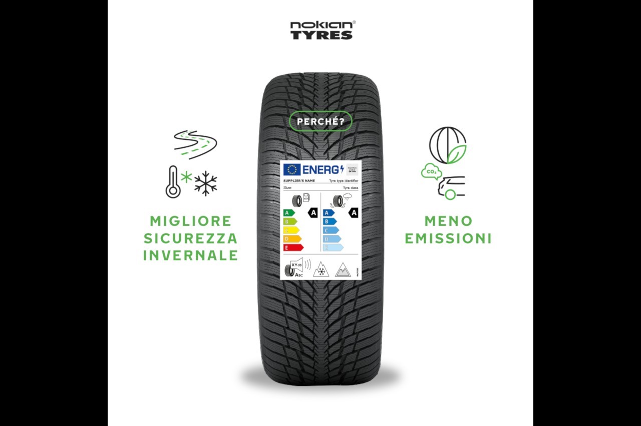 Nokian Tyres, nuova etichettatura europea pneumatici 2021