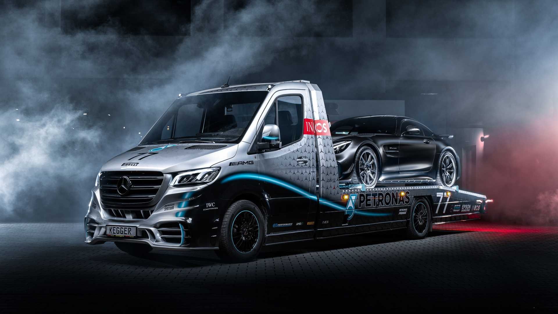 Mercedes-AMG Sprinter Petronas: carro attrezzi da F1