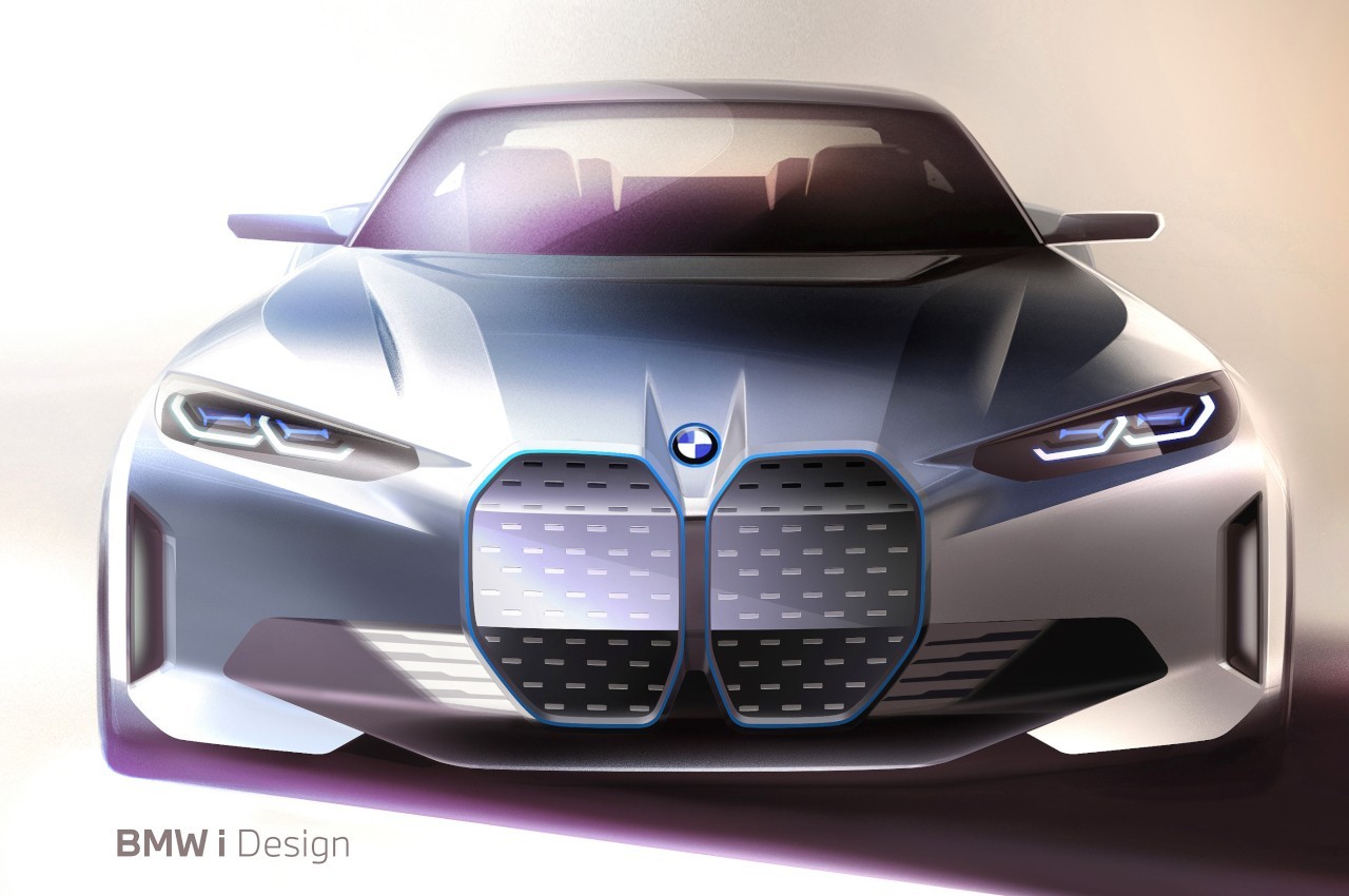 Bmw i4 2021: immagini ufficiali