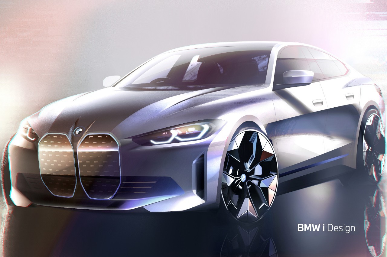 Bmw i4 2021: immagini ufficiali