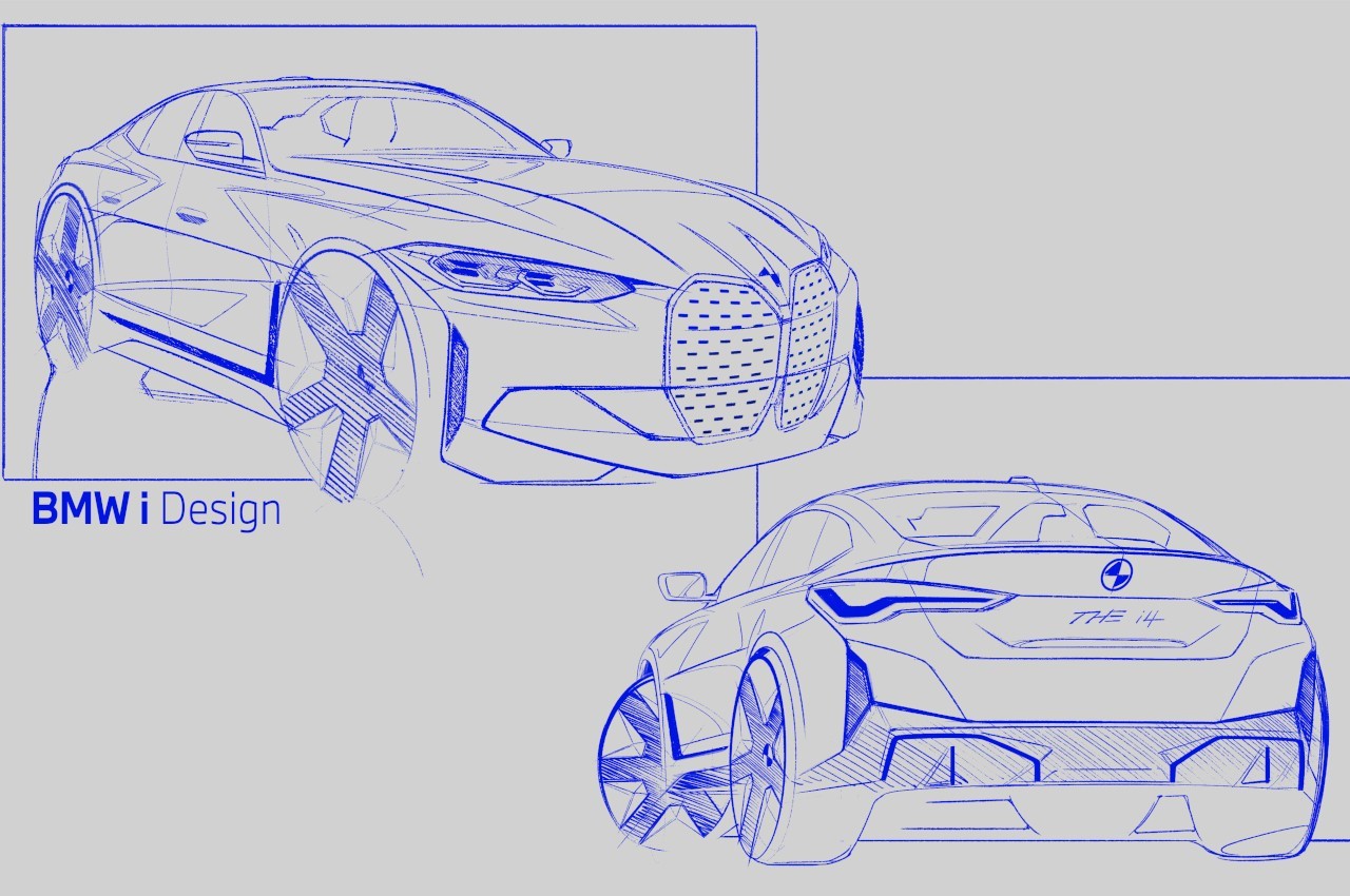 Bmw i4 2021: immagini ufficiali