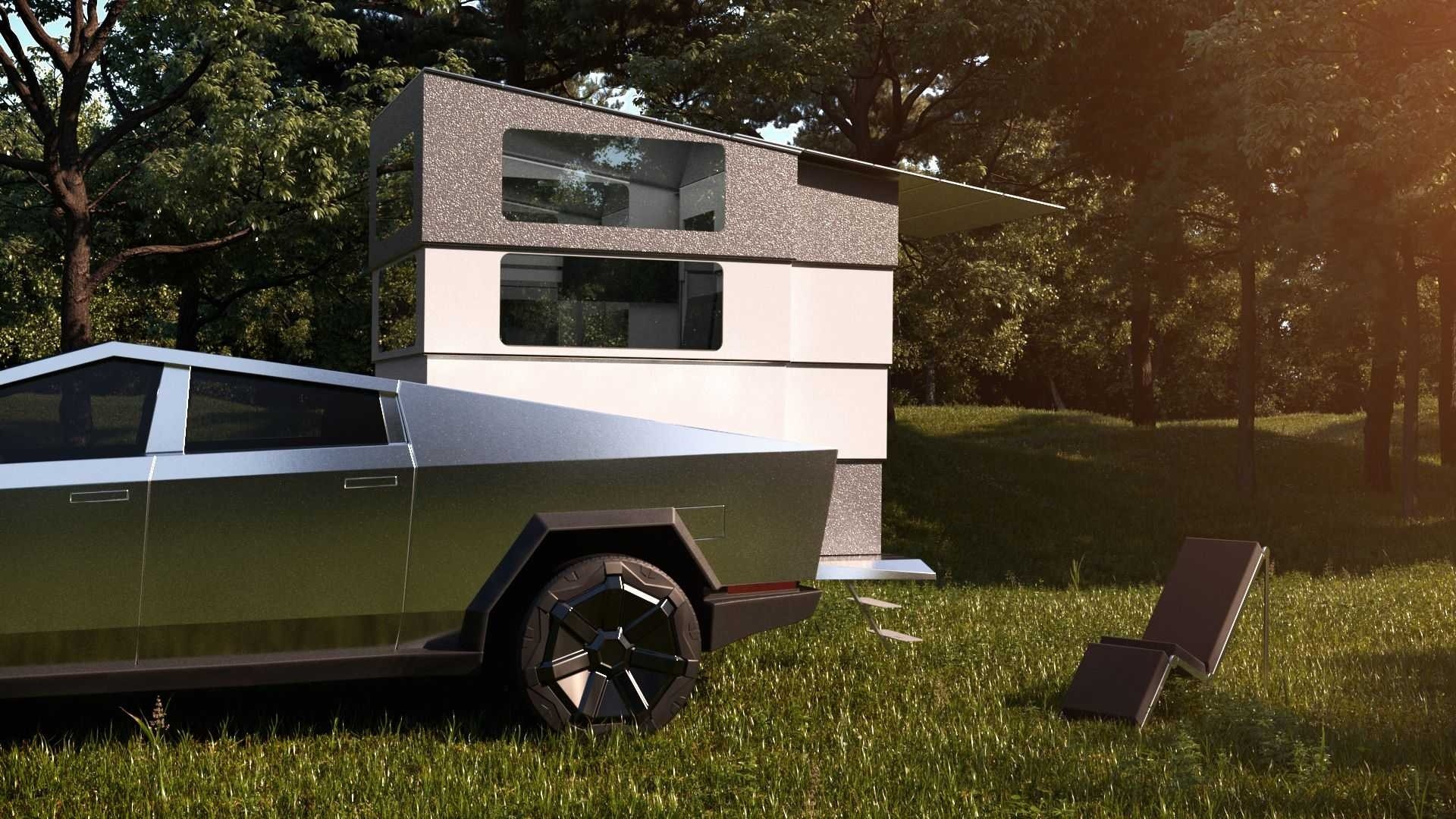 Tesla Cybertruck camper: le immagini ufficiali