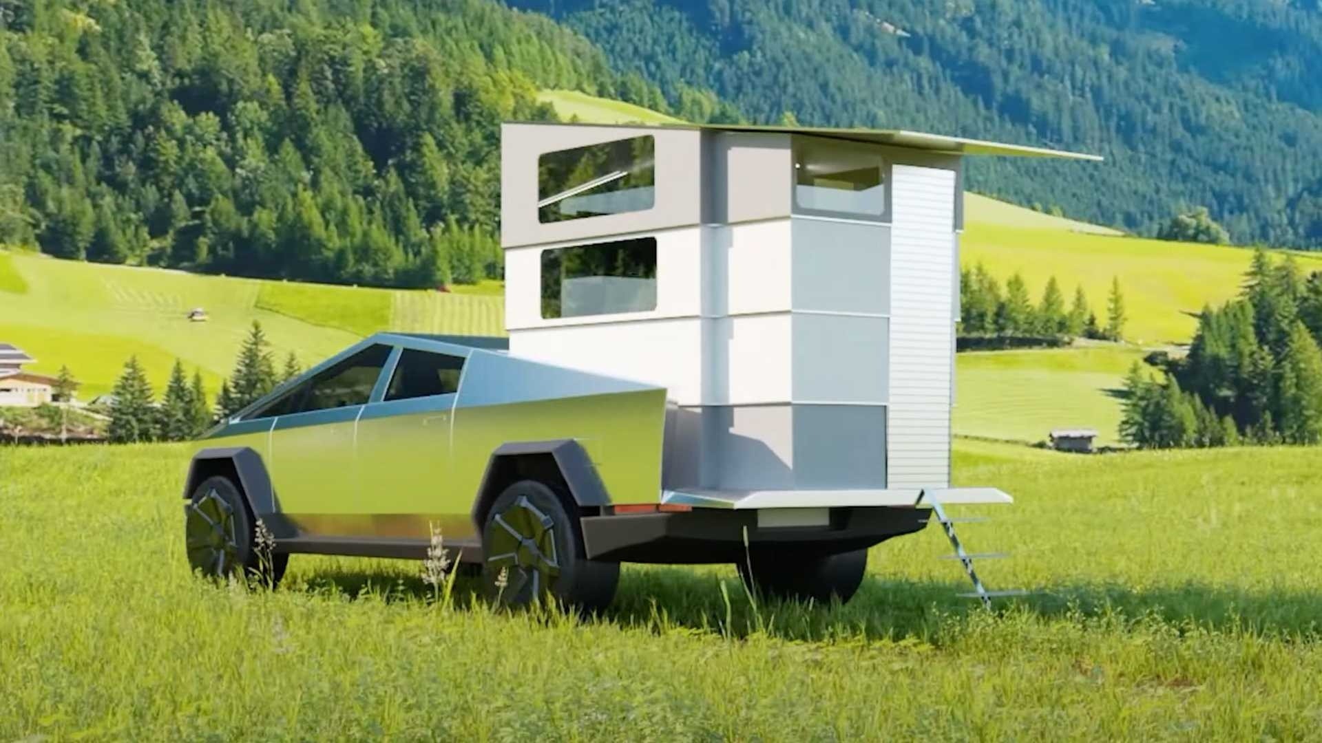 Tesla Cybertruck camper: le immagini ufficiali