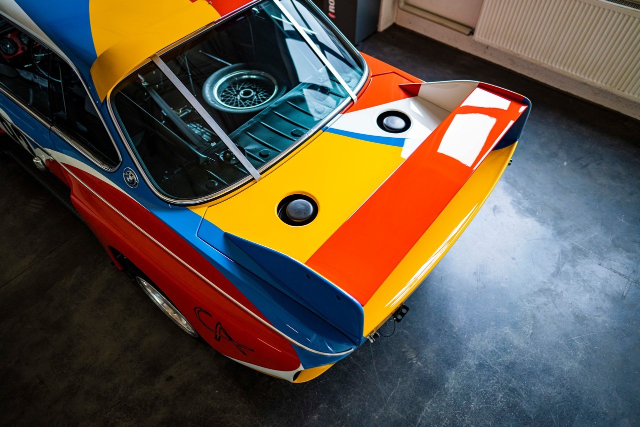 Bmw Art Car 3.0 Csl 1975 per Calder Foundation: immagini ufficiali