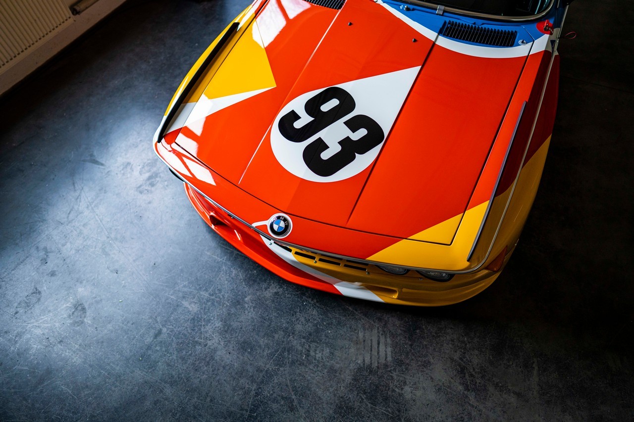 Bmw Art Car 3.0 Csl 1975 per Calder Foundation: immagini ufficiali