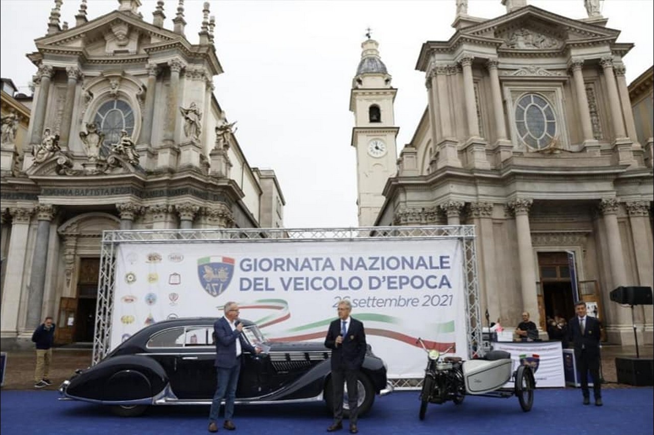 Giornata Nazionale del Veicolo d'Epoca 2021 a Torino e Premi ASI per il Motorismo Storico