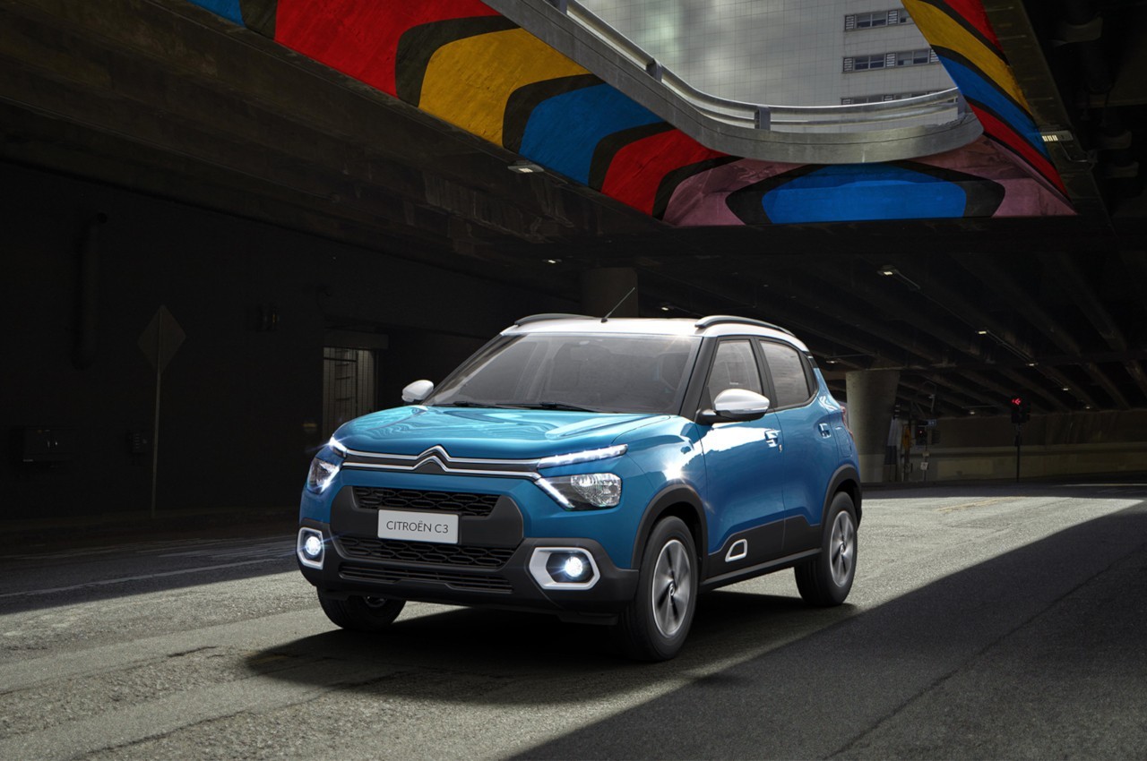 Nuova Citroen C3 2022 per India e sud America: immagini ufficiali