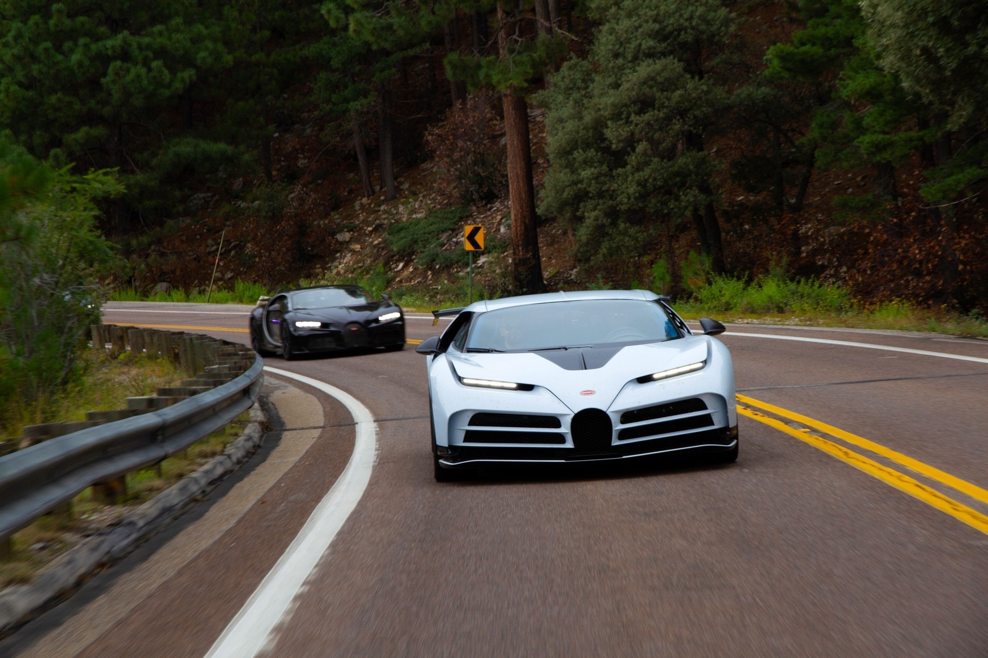 Bugatti Centodieci: i test negli USA