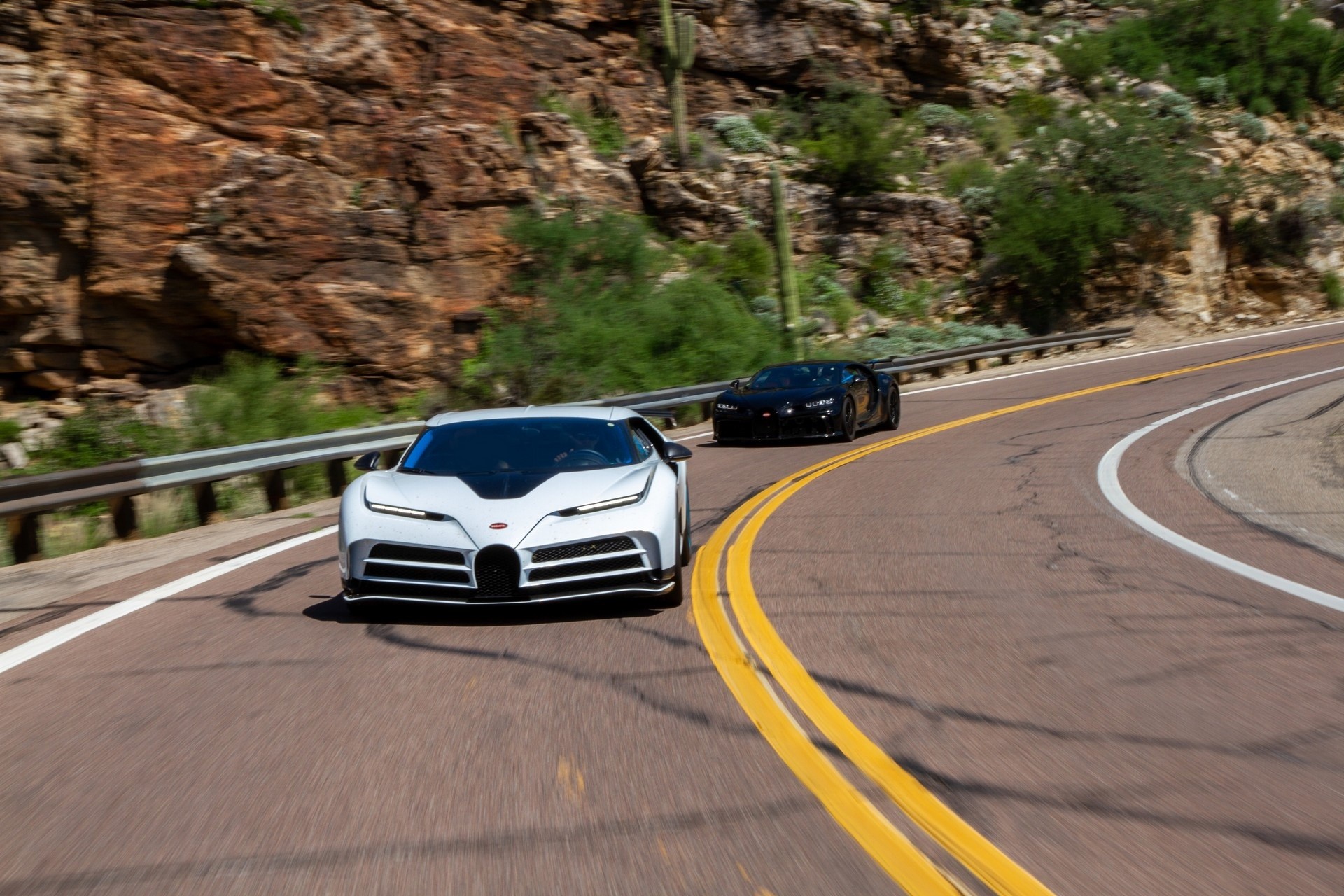 Bugatti Centodieci: i test negli USA