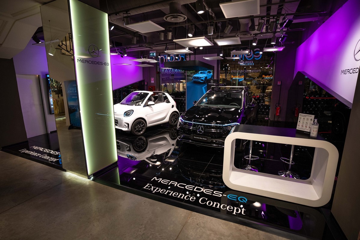 Mercedes-EQ Experience Concept a Roma: le immagini