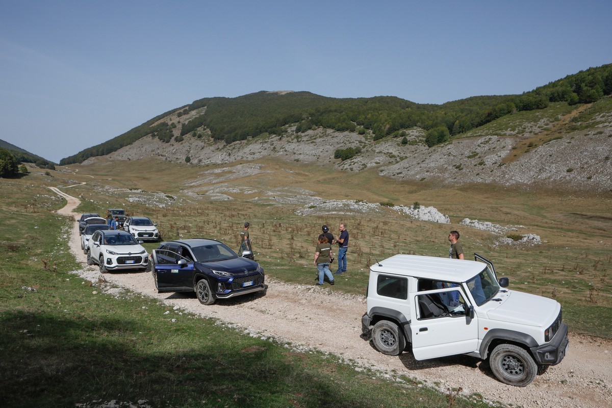 Suzuki Across plug-in: il raduno sui Monti Simbruini