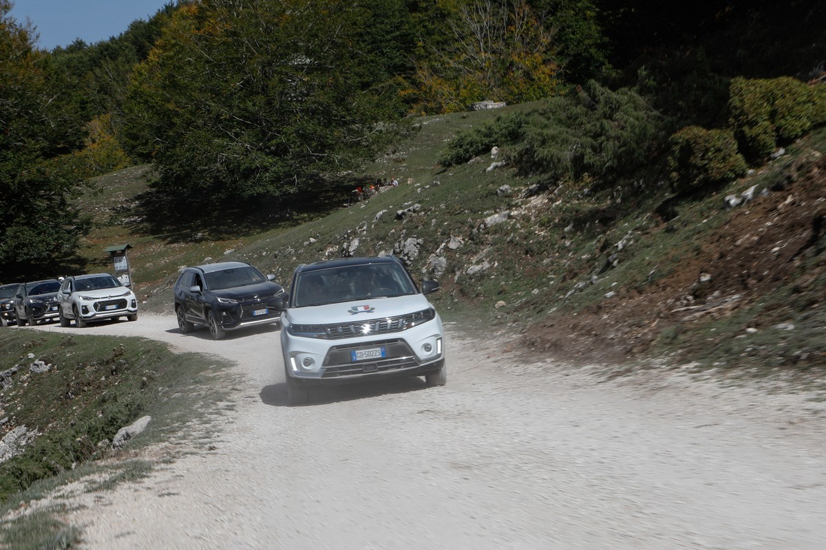 Suzuki Across plug-in: il raduno sui Monti Simbruini