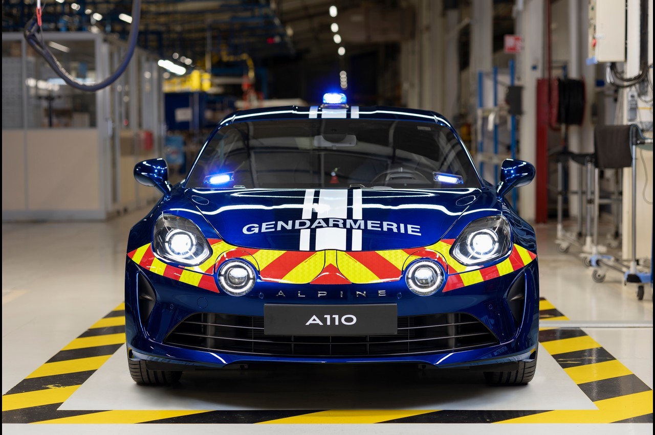 Alpine A110 Gendarmerie 2021: immagini ufficiali