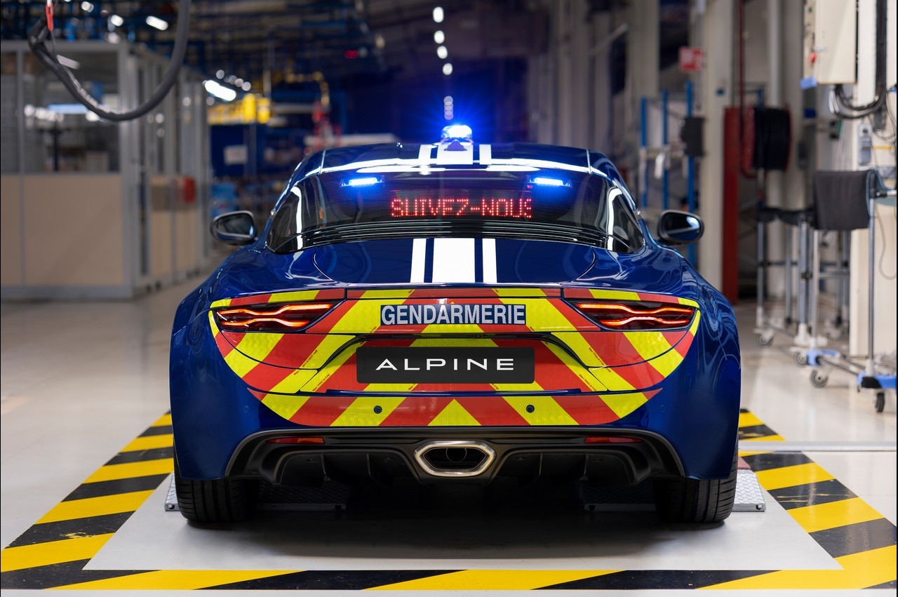 Alpine A110 Gendarmerie 2021: immagini ufficiali