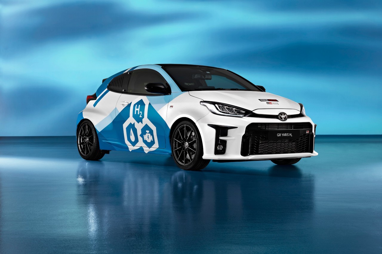 Toyota GR Yaris prototipo a idrogeno 2021: immagini ufficiali