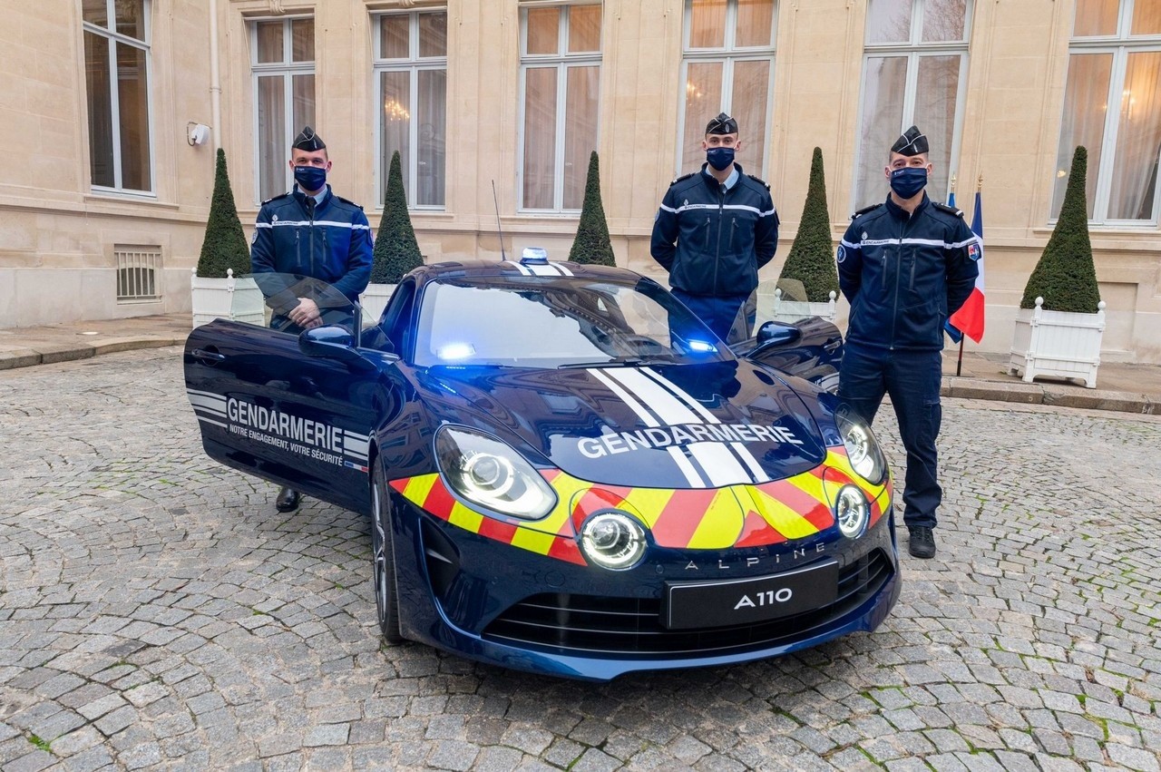 Alpine A110 Gendarmerie 2021: immagini ufficiali