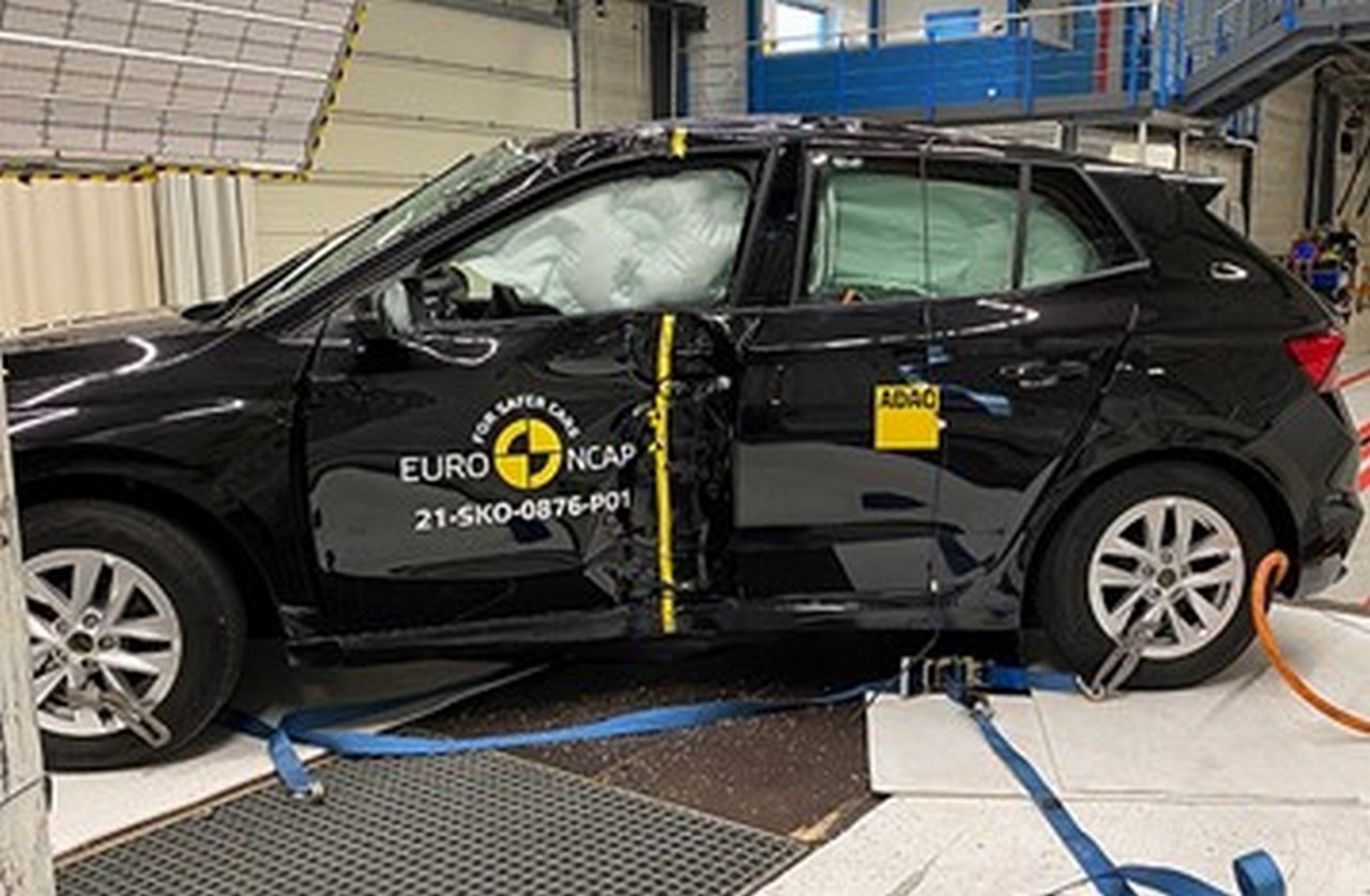 Skoda Fabia crash test EuroNcap 2021