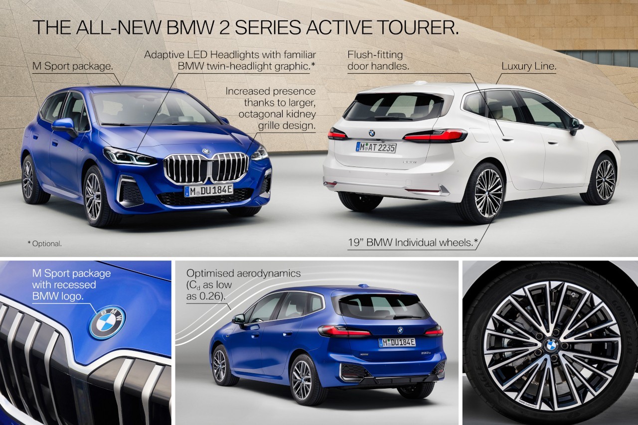 Bmw Serie 2 Active Tourer 2022: nuove immagini ufficiali