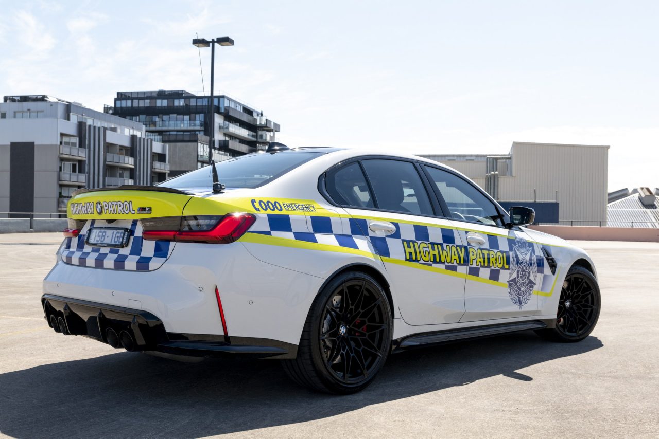 La BMW M3 Competition della Victoria Police Highway Patrol