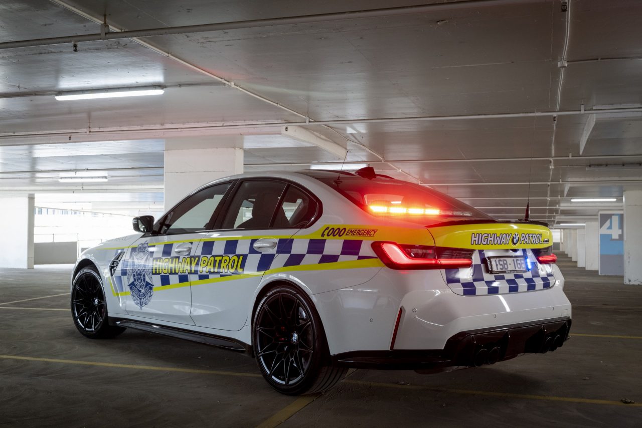 La BMW M3 Competition della Victoria Police Highway Patrol