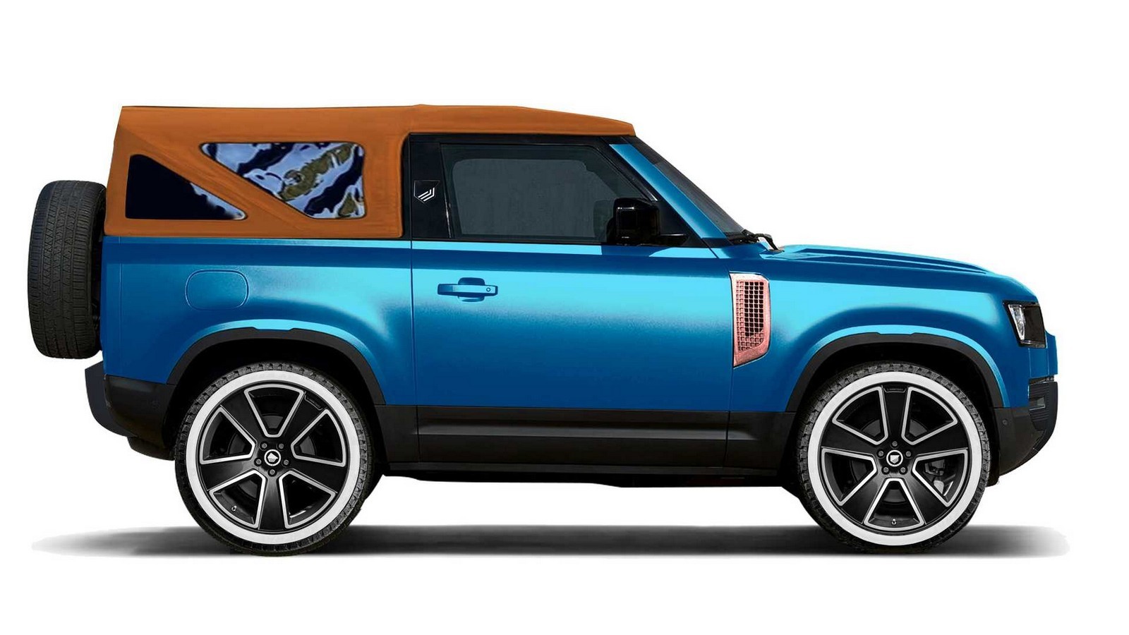 Land Rover Defender Valiance Convertible: rendering ufficiali