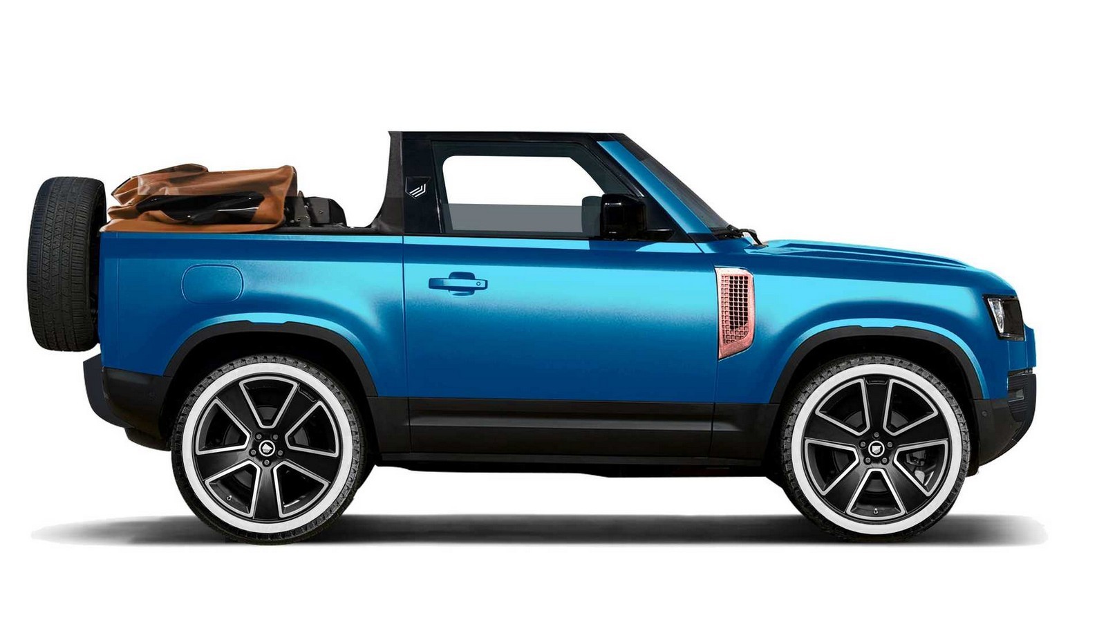 Land Rover Defender Valiance Convertible: rendering ufficiali