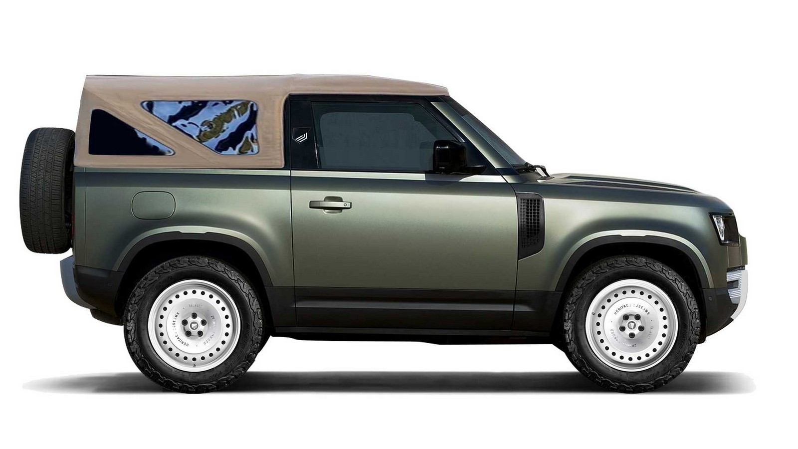 Land Rover Defender Valiance Convertible: rendering ufficiali