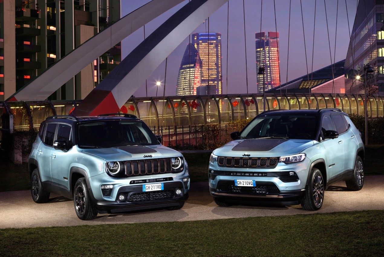 Jeep Renegade e Compass e-Hybrid: immagini ufficiali