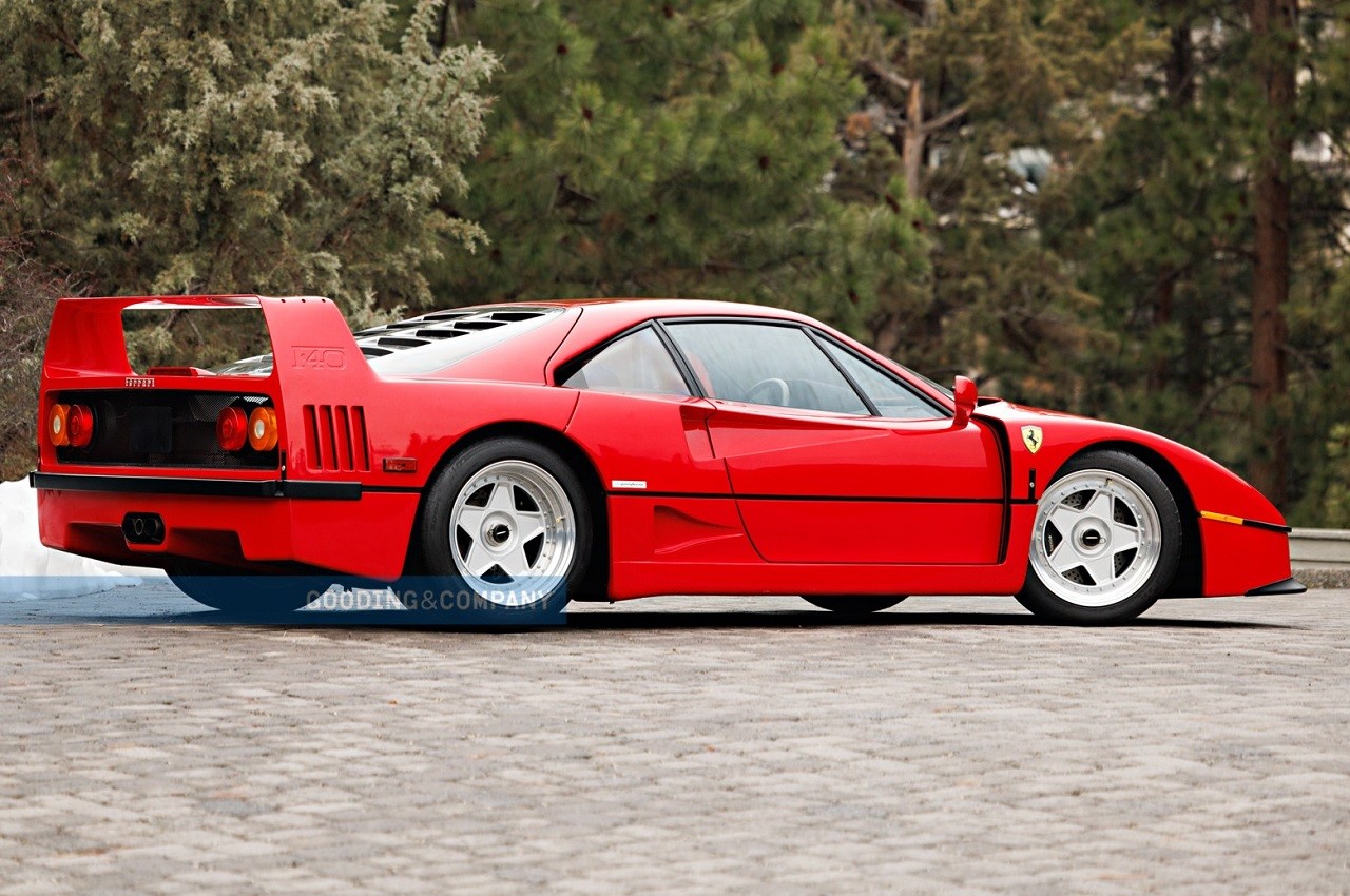 Ferrari F40 1991 all'asta Gooding & Company ad Amelia Island 2022