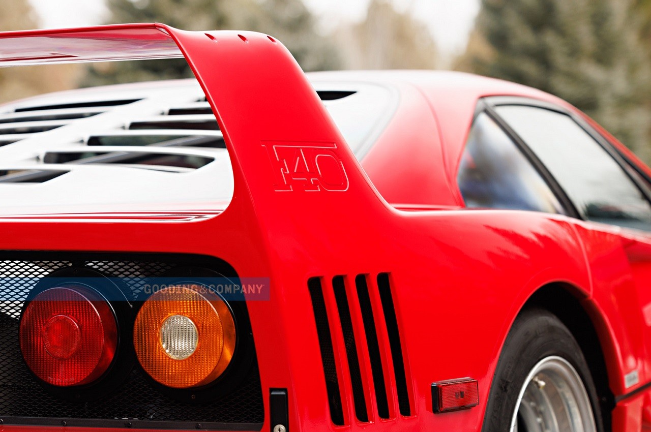 Ferrari F40 1991 all'asta Gooding & Company ad Amelia Island 2022