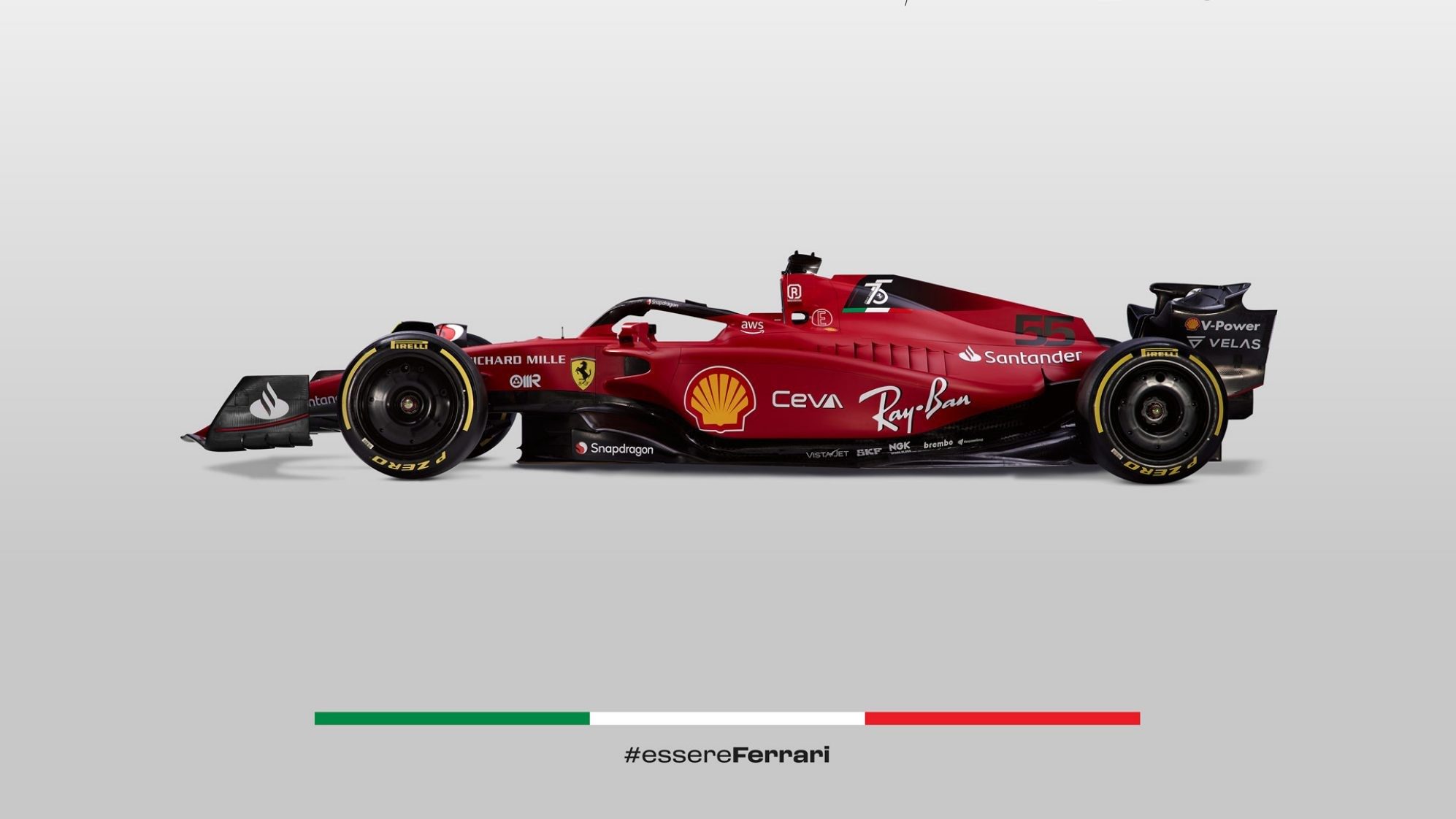 Ferrari F1-75 2022: immagini ufficiali