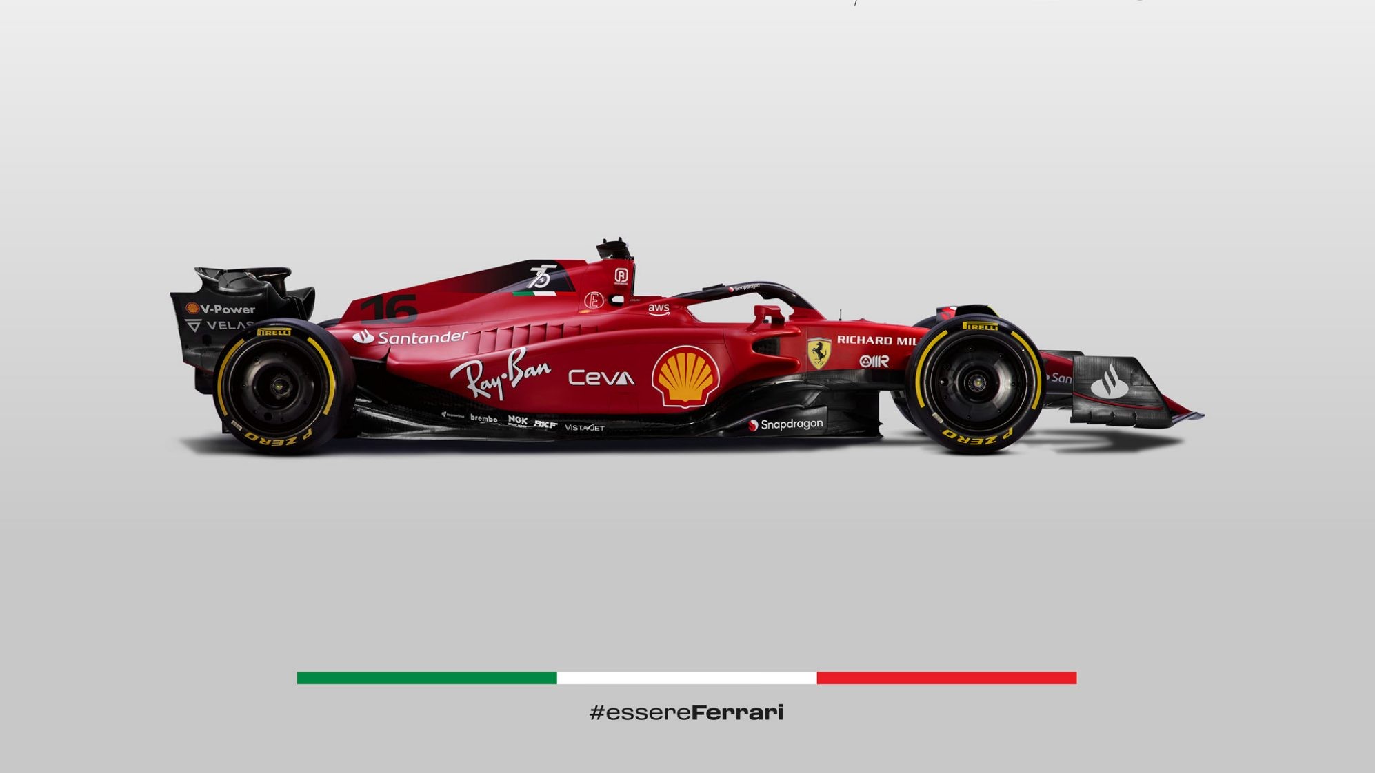 Ferrari F1-75 2022: immagini ufficiali