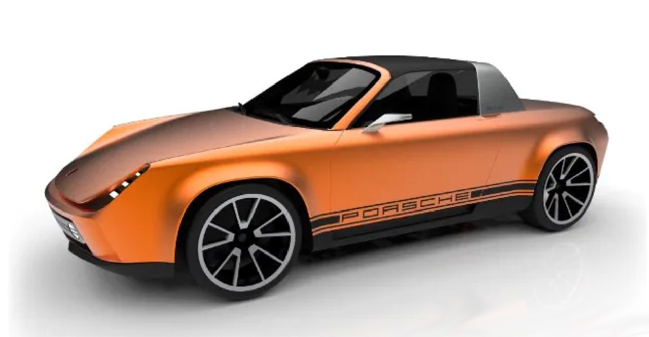 Porsche 914 restomod su base Boxster: le immagini