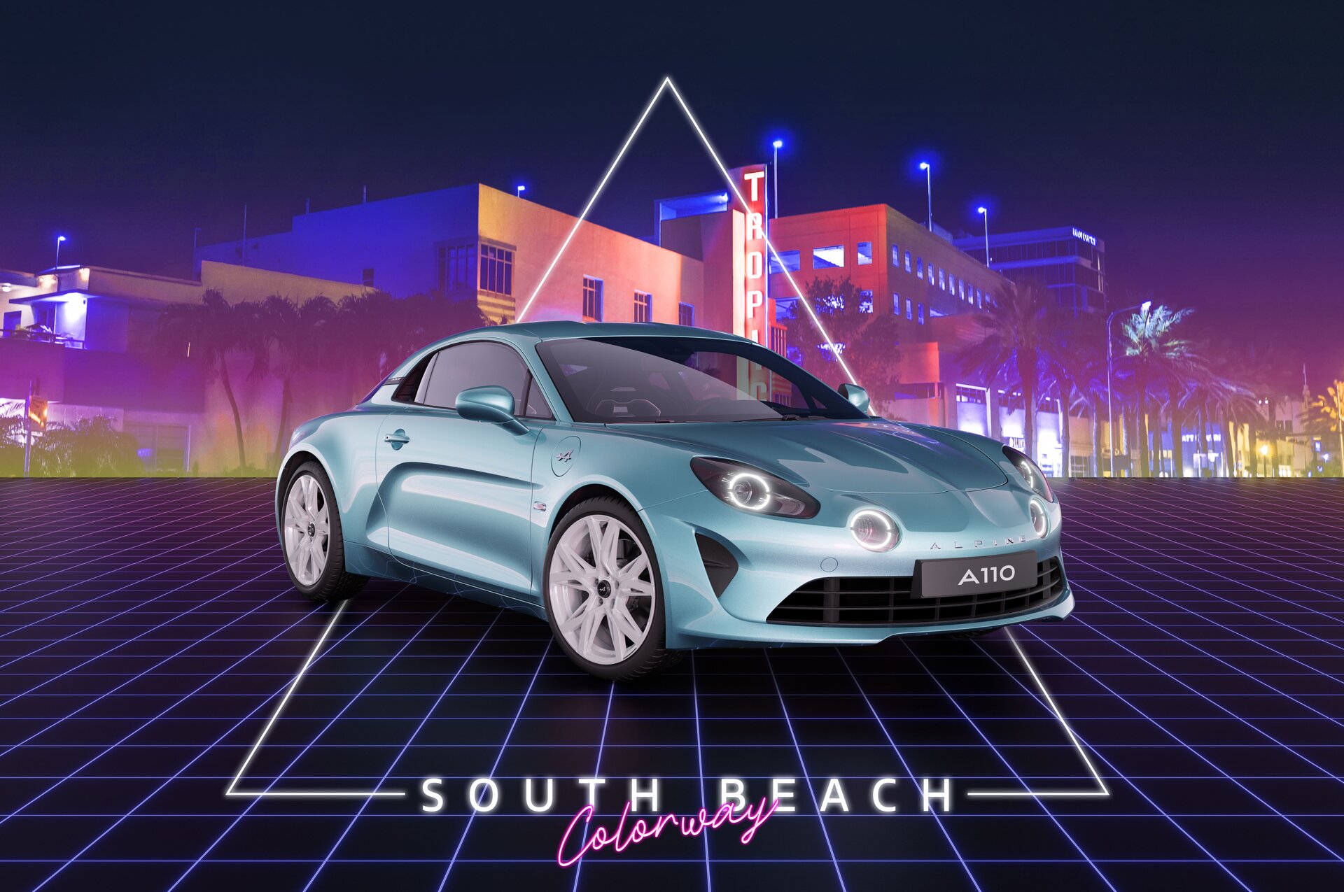 Alpine A110 South Beach Colorway: immagini ufficiali