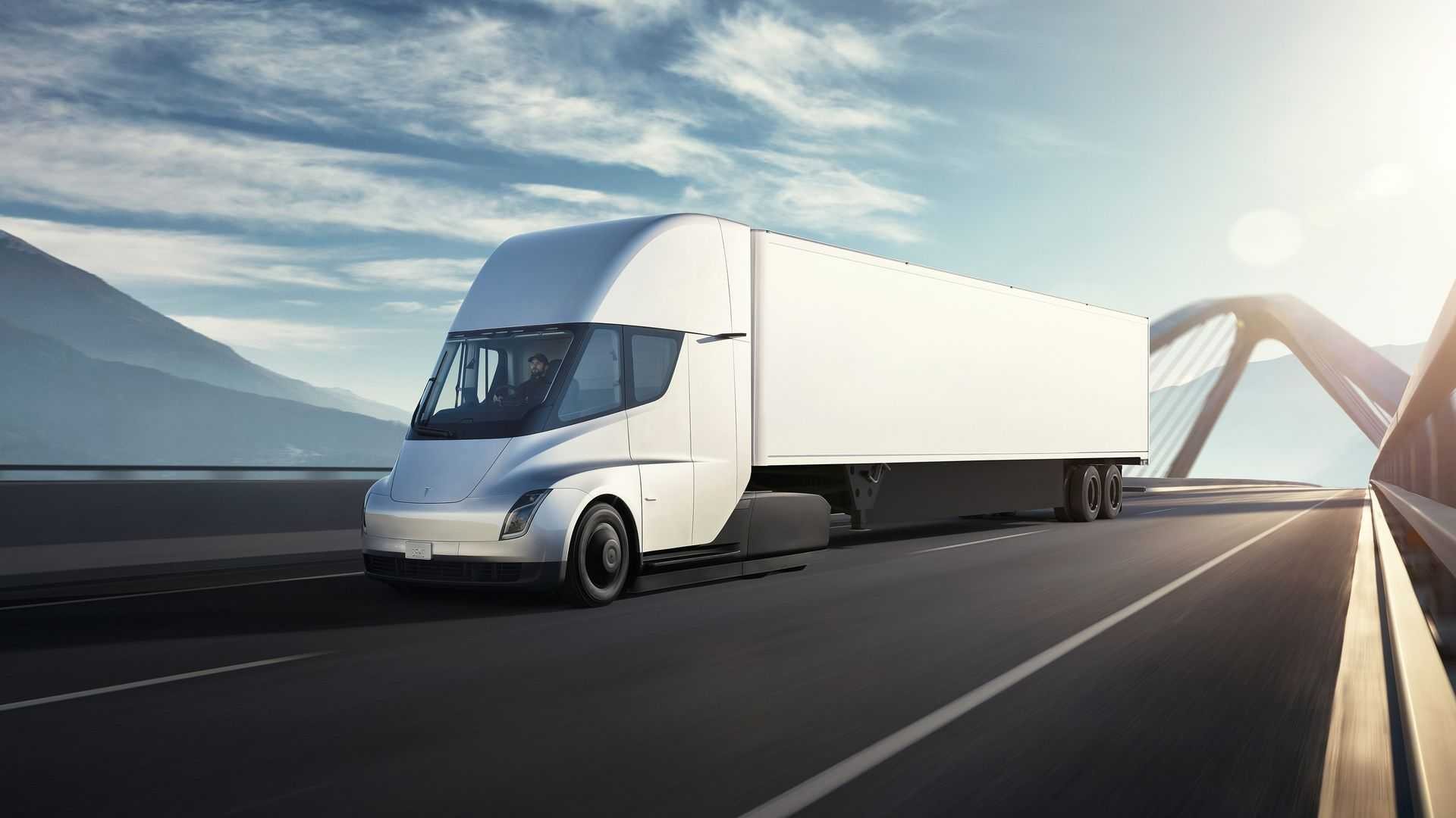 Tesla Semi: le immagini rendering