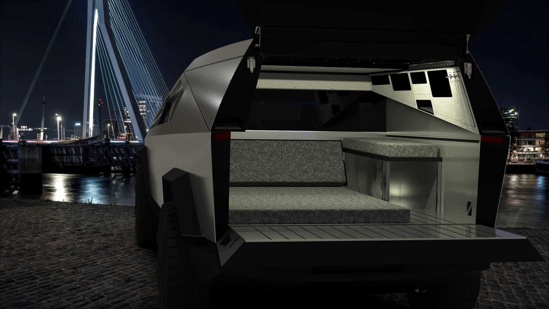 Tesla Cybertruck Space Campers: le immagini