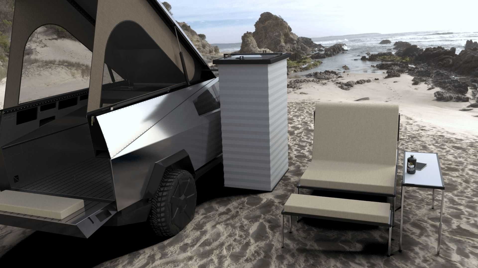 Tesla Cybertruck Space Campers: le immagini