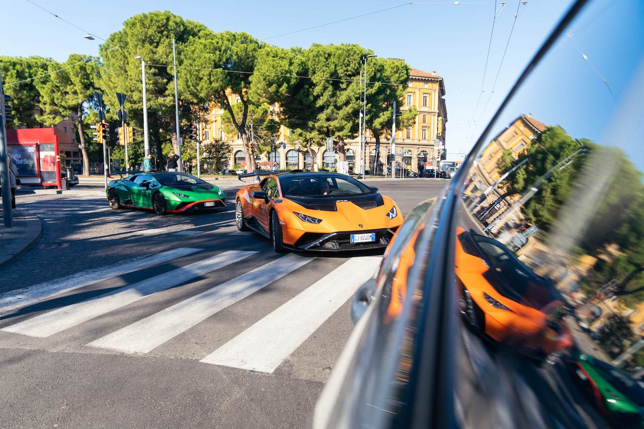 Lamborghini Huràcan STO: le foto del viaggio al Red Bull Ring