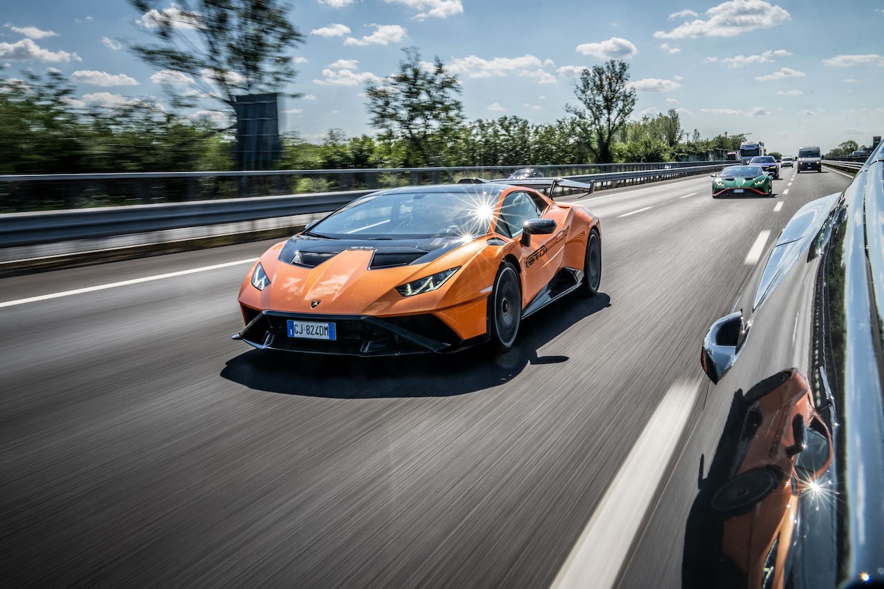 Lamborghini Huràcan STO: le foto del viaggio al Red Bull Ring