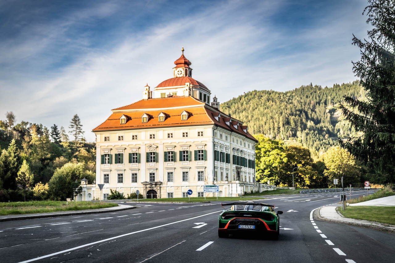 Lamborghini Huràcan STO: le foto del viaggio al Red Bull Ring