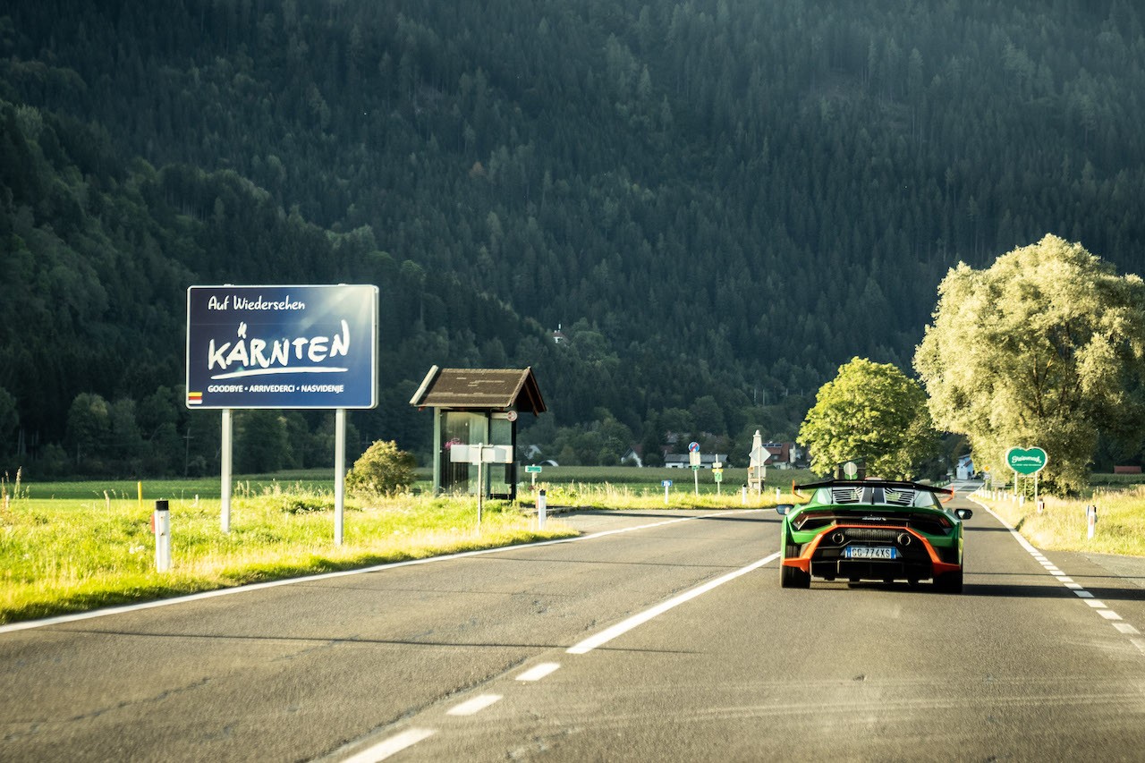 Lamborghini Huràcan STO: le foto del viaggio al Red Bull Ring