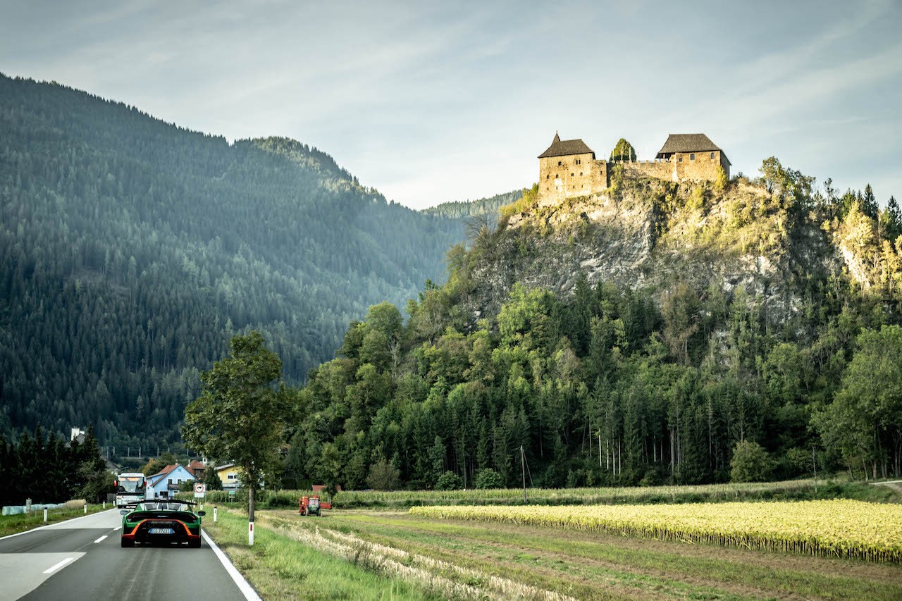 Lamborghini Huràcan STO: le foto del viaggio al Red Bull Ring