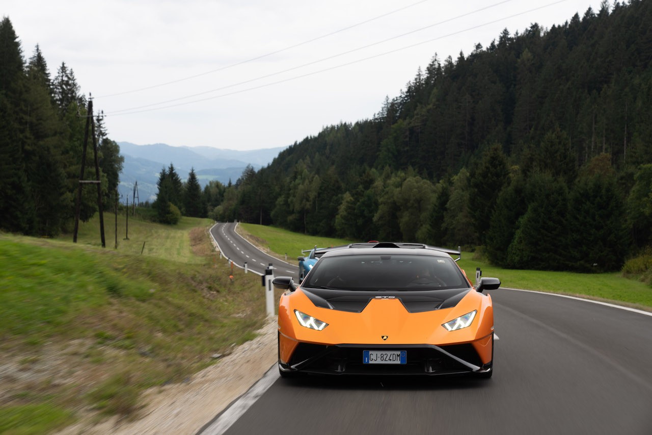 Lamborghini Huràcan STO: le foto del viaggio al Red Bull Ring