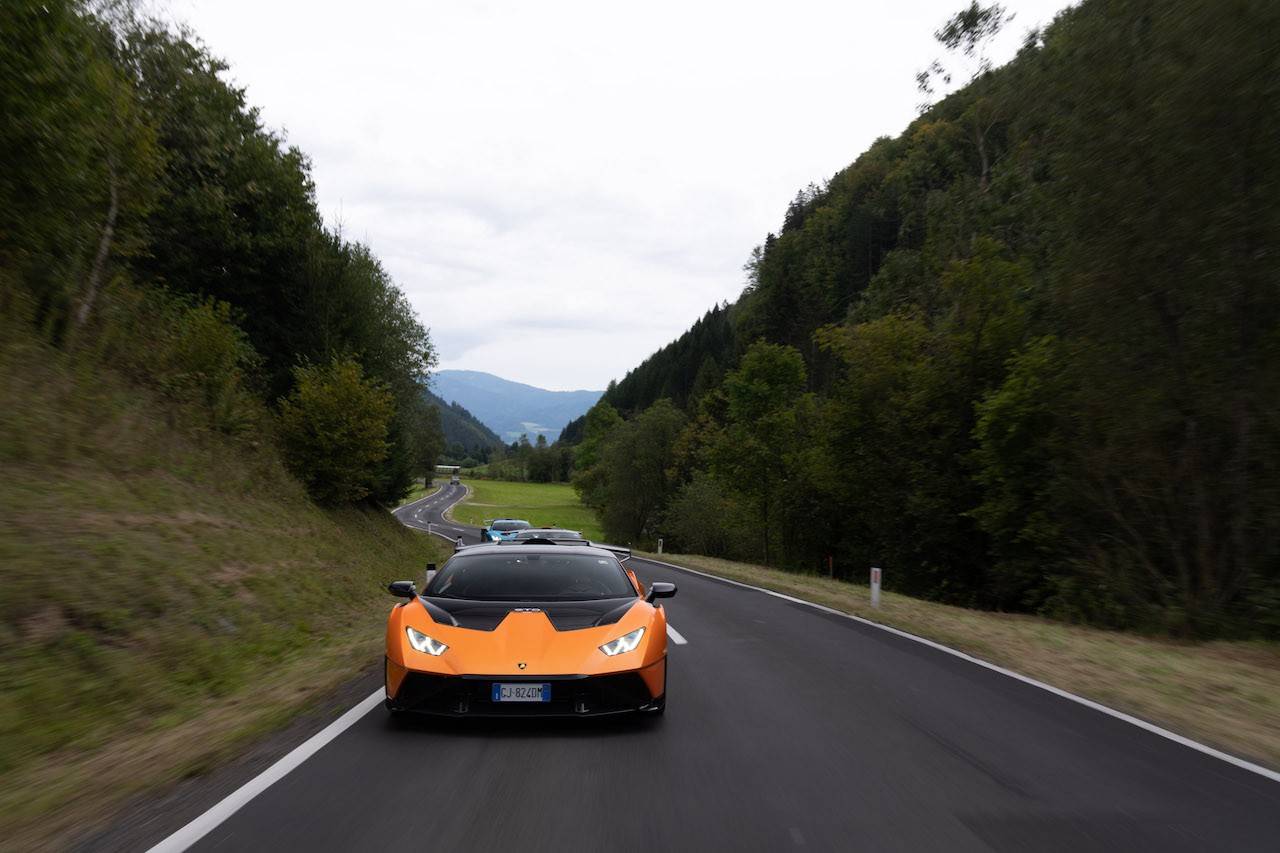 Lamborghini Huràcan STO: le foto del viaggio al Red Bull Ring