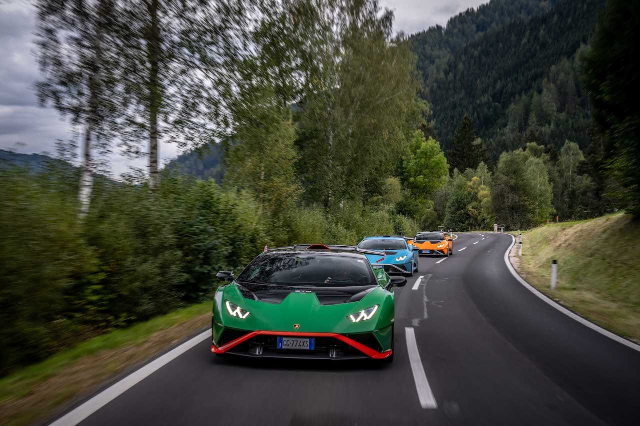 Lamborghini Huràcan STO: le foto del viaggio al Red Bull Ring