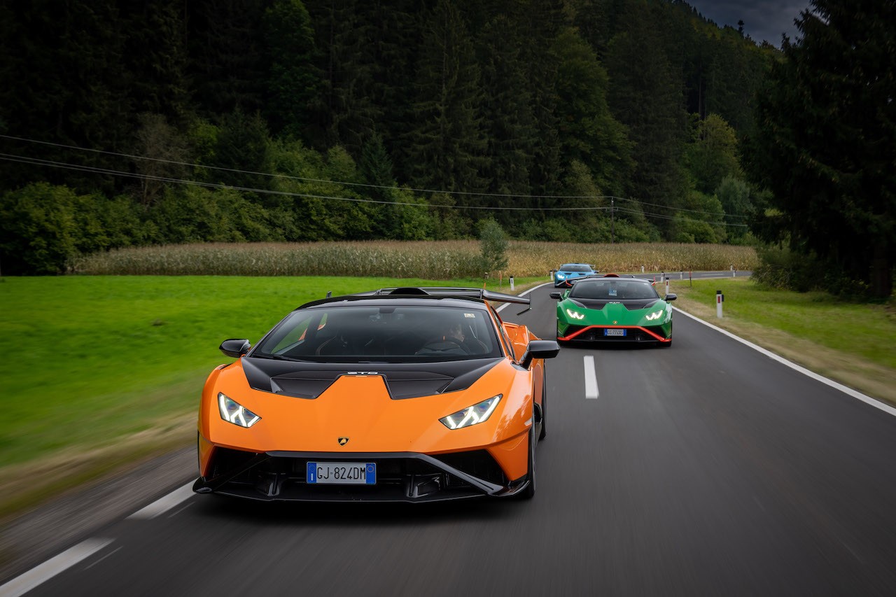 Lamborghini Huràcan STO: le foto del viaggio al Red Bull Ring